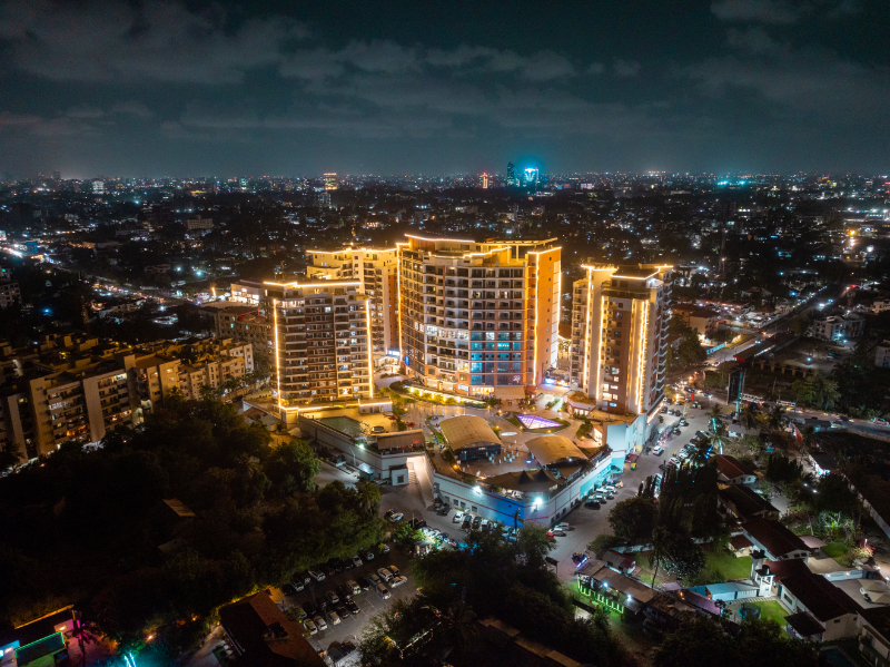 Palm Village Night View