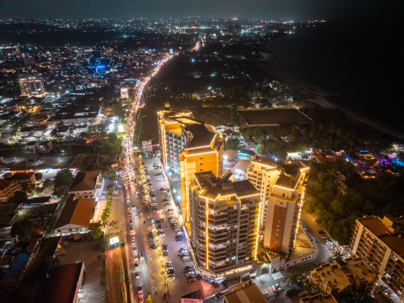 Palm Village Night View